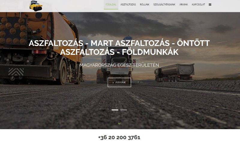 Magyarország egész területén telephelyek, utak, terek, parkolók, gépkocsi bejárók, járdák, kerékpárutak építése, aszfaltozása, kátyúzása, térkövezése, betonozása, zuzalékolása, csarnokok, magtár kivitelezés olcsón, rövid határidővel, garanciával, ingyenes felméréssel.