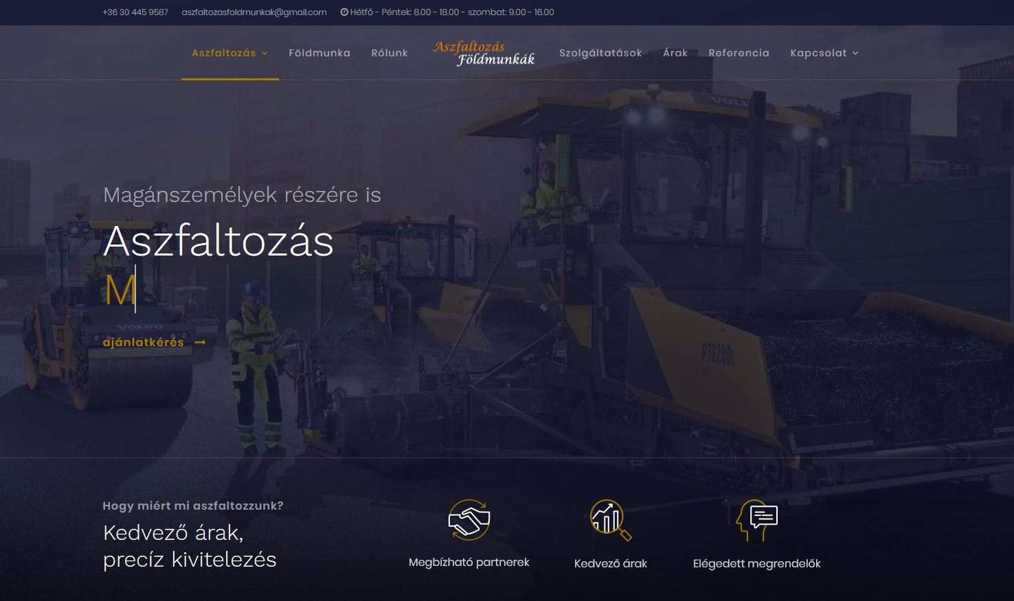 Aszfaltozás - Aszfaltozás Budapest - Aszfaltozás Pest megye